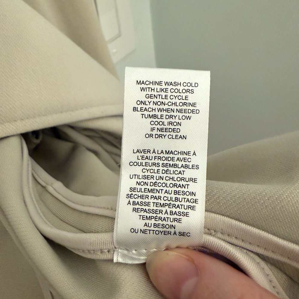 T Tahari Tan Jacket Asymmetrical Moto Design - Picture 5 of 5